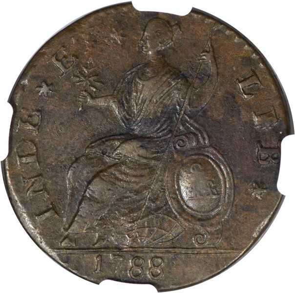 1788 Copper Connecticut, Mailed Bust Right MS BN MS61 BN thumbnail 2