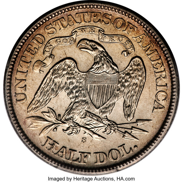 1870-S 50c MS62 thumbnail 4