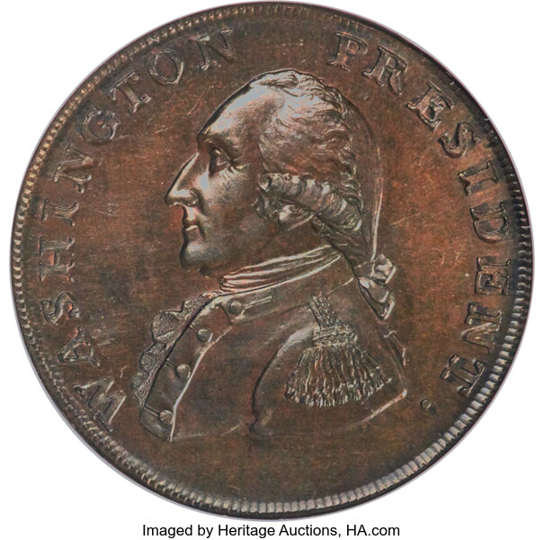 1791 1c Washington, Small Eagle MS BN thumbnail 6