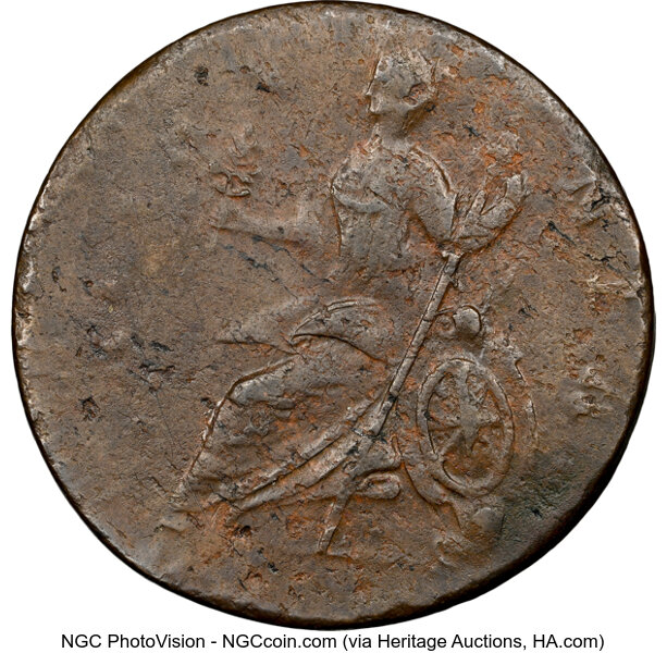 1787 Copper Vermont, BRITANNIA MS BN thumbnail 9