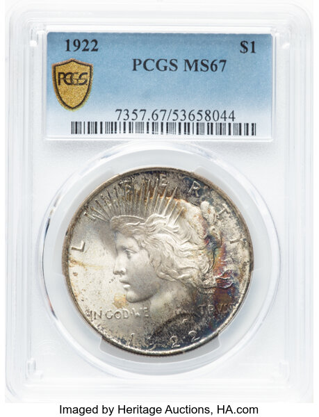1922 $1 MS67 thumbnail 4