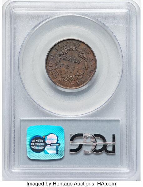 1833 1/2c C-1 MS BN MS67 BN thumbnail 7