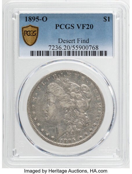 1895-O $1 VF20 CAC thumbnail 2