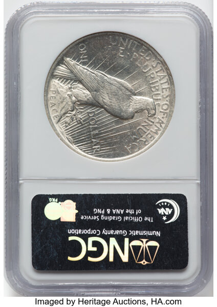 1923 $1 AU58 CAC thumbnail 2