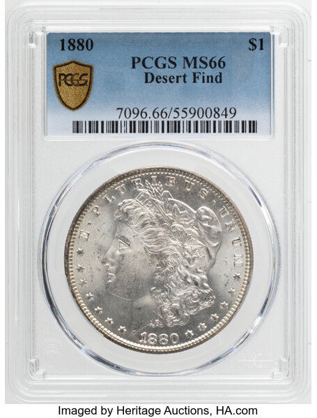 1880 $1 MS66 thumbnail 2