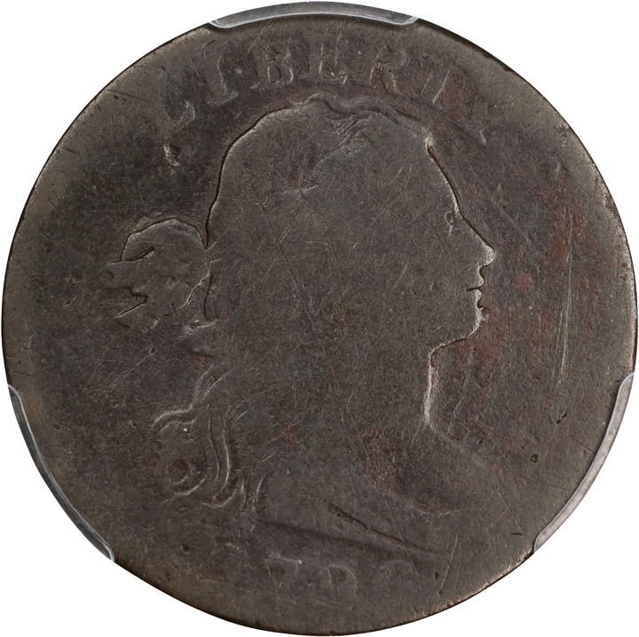 1796 1c Draped Bust, Reverse of 1794 MS RB thumbnail 4