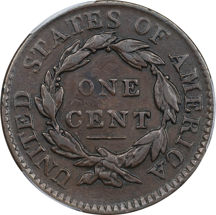 1819 1c Small Date MS BN VF25 BN thumbnail 2