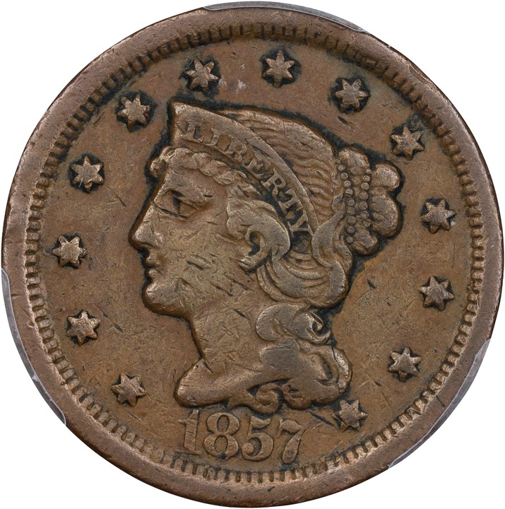 1857 1c Large Date MS BN thumbnail 7