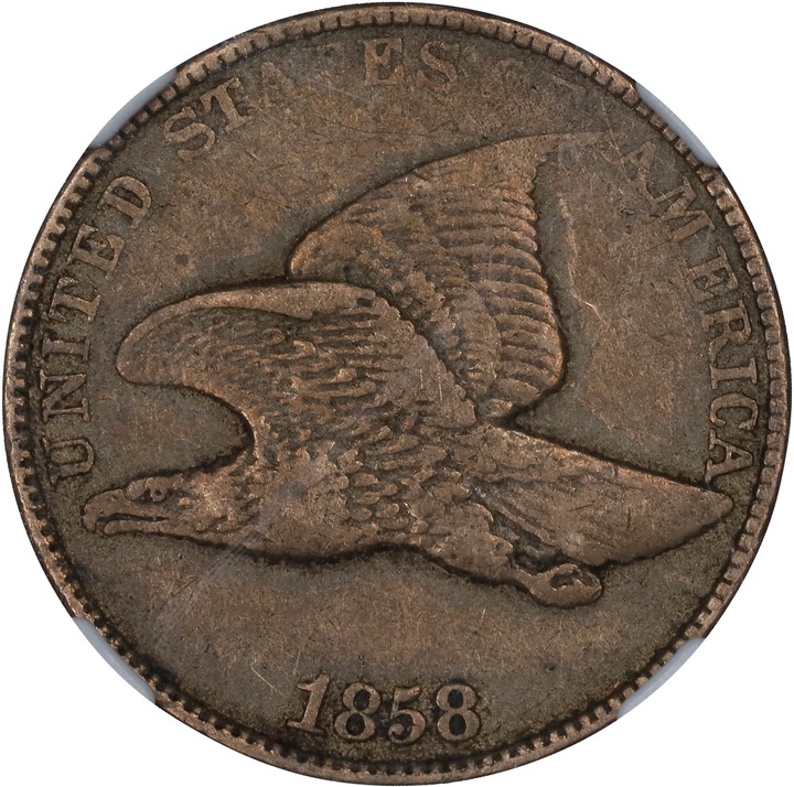 1858 1c LL, Doubled Die Obv, FS-101, S-2 AU53 CAC thumbnail 23