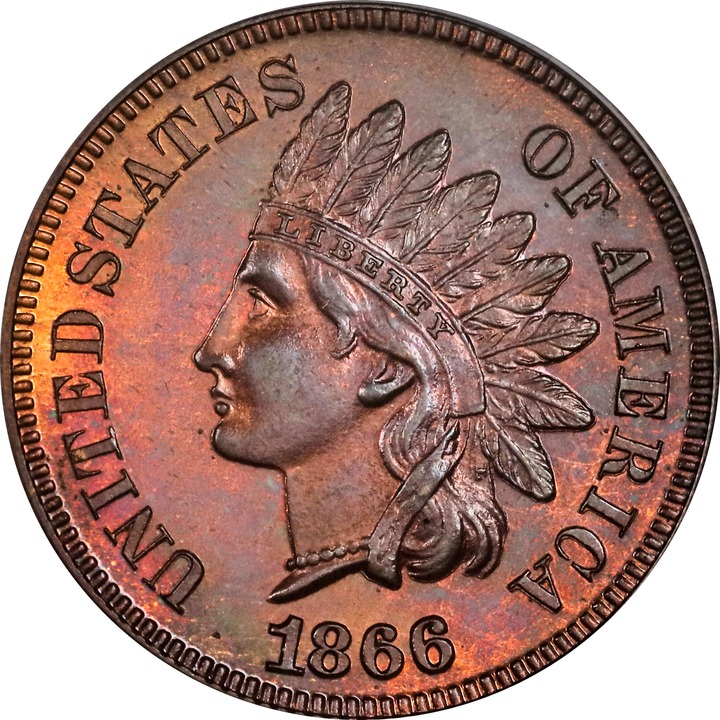 1866 1c PR RB PR64 RB thumbnail 3
