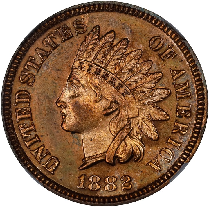Image for 1882 1c PR RB PR61 RB CAC