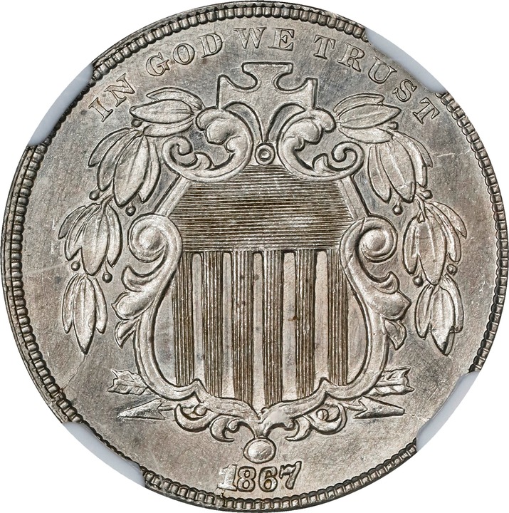 1867 5c Rays, Clashed Reverse Die, FS-901 MS thumbnail 11