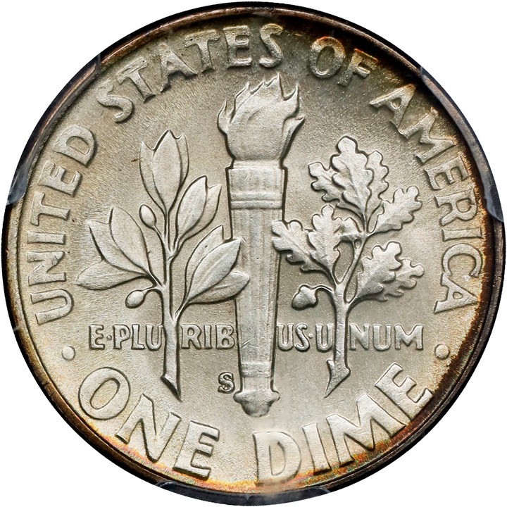 Roosevelt Dime 10c Silver, 1946-1964 [Type] OGP thumbnail 10