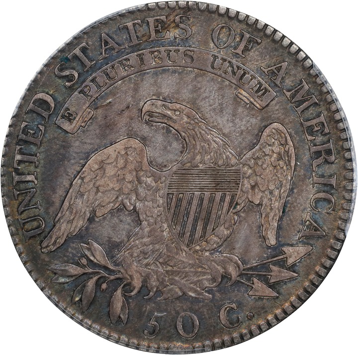 1819/8 50c Small 9 VF35 thumbnail 2