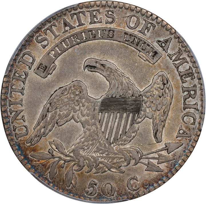 1820/19 50c Square Base 2 VF25 CAC thumbnail 24