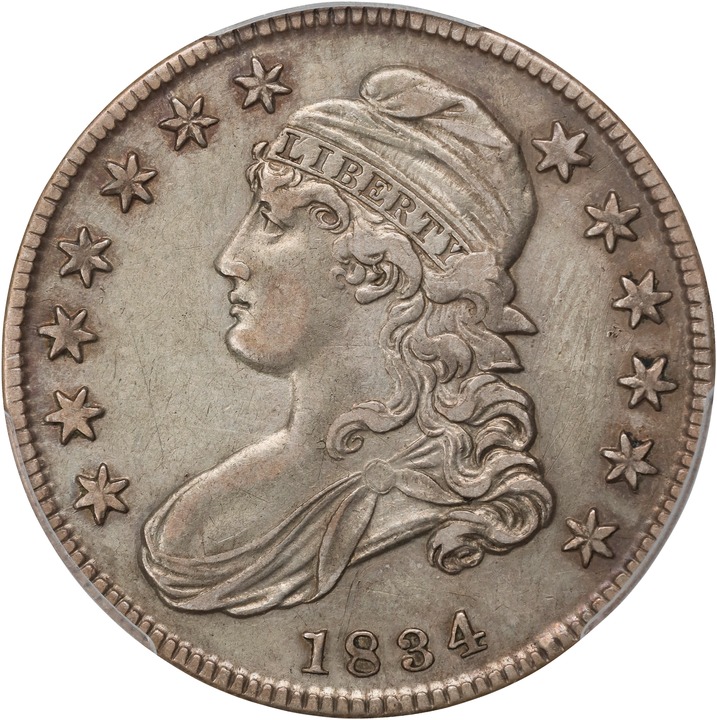 Image for 1834 50c Small Date, Small Letters G4 CAC