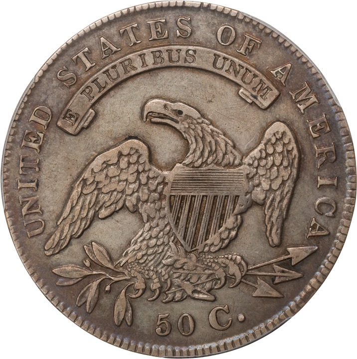 1834 50c Small Date, Small Letters G4 CAC thumbnail 2