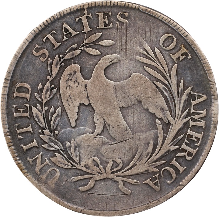 1798 $1  Small Eagle, 13 Stars Obverse VF30 thumbnail 22