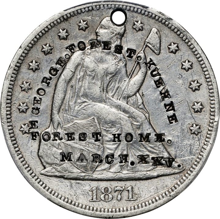 1871 $1 MS66 CAC thumbnail 25