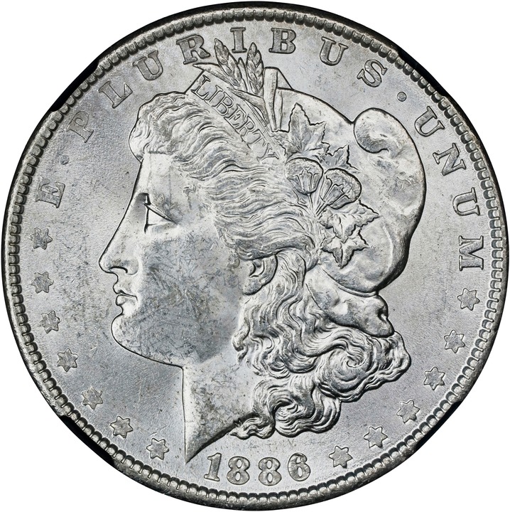 1886 $1 AG3 CAC thumbnail 17