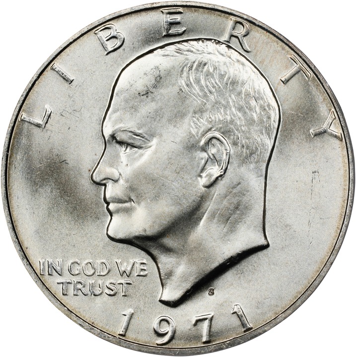 Image for Eisenhower (Ike) $1  Silver [Type] MS65 CAC