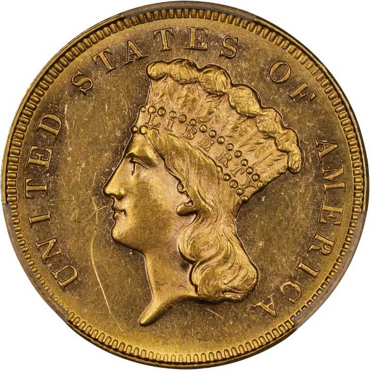 Image for 1886 $3 VF20 CAC