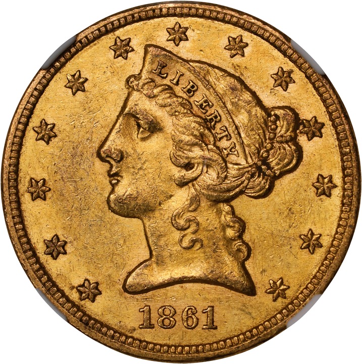 1861 $5  MS thumbnail 12