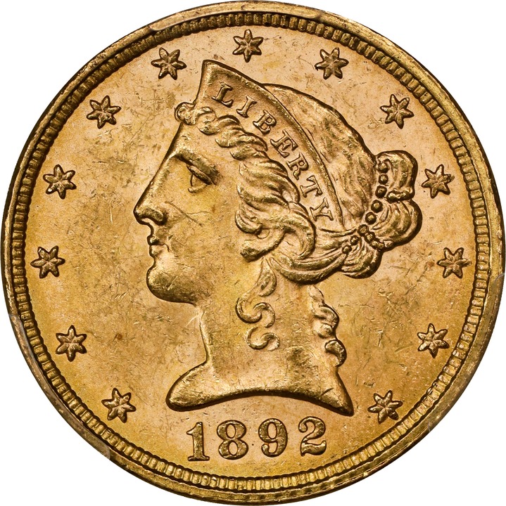 1892 $5  MS thumbnail 5