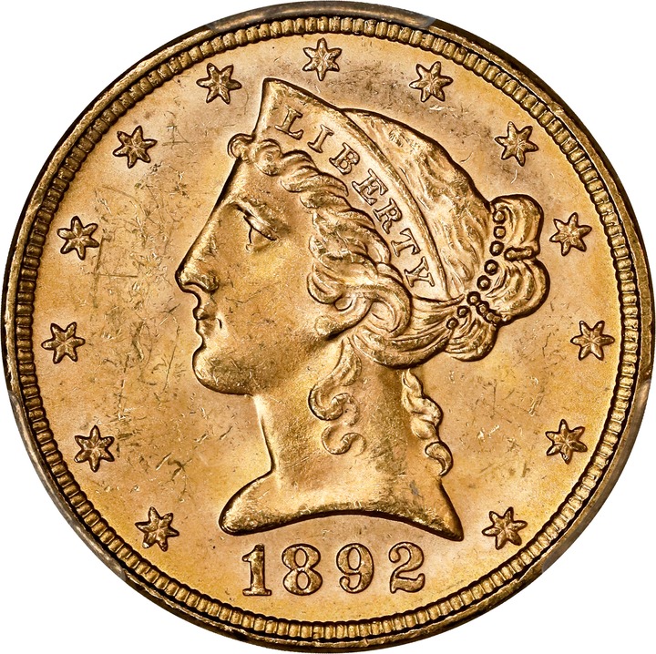 1892 $5  MS thumbnail 6