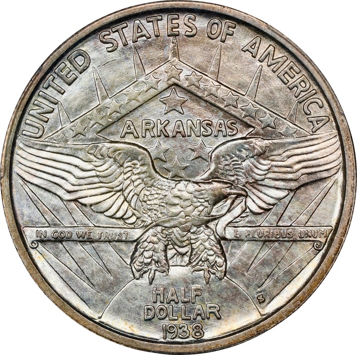 1938-S 50c Arkansas MS66 thumbnail 2