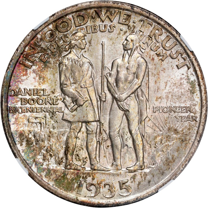 1935 50c Boone MS67 thumbnail 2