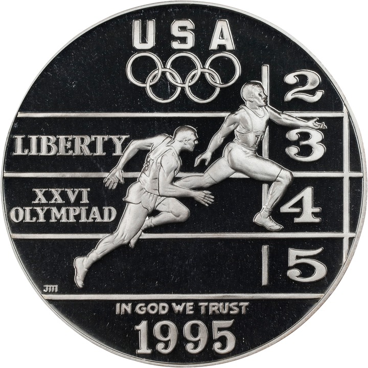 Image for 1995-P S$1 Atlanta Olympics Track & Field PR DCAM OGP