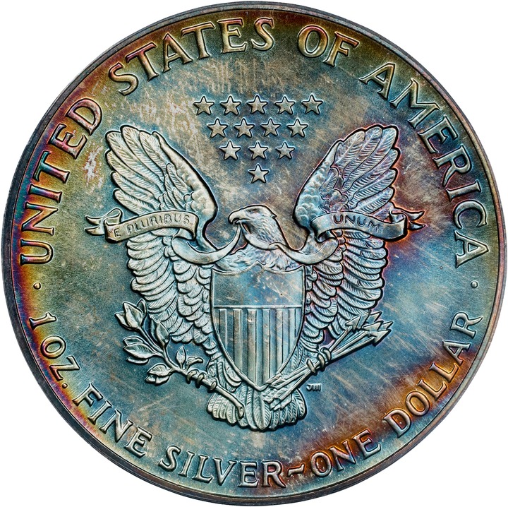 1986 $1  Silver Eagle MS65 CAC thumbnail 23
