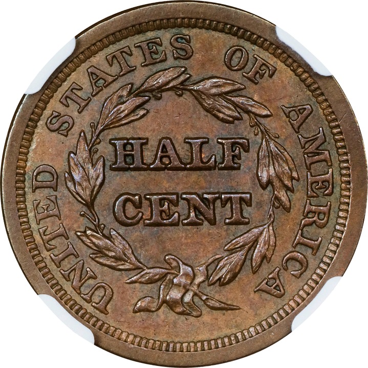 1850 1/2c C-1 MS BN thumbnail 13