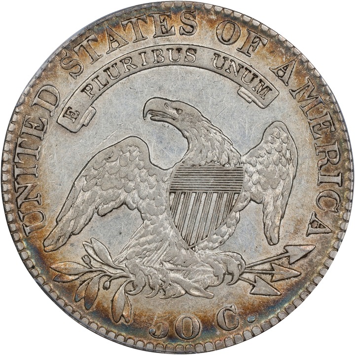 1820 50c Curl Base 2, Small Date VF25 thumbnail 19