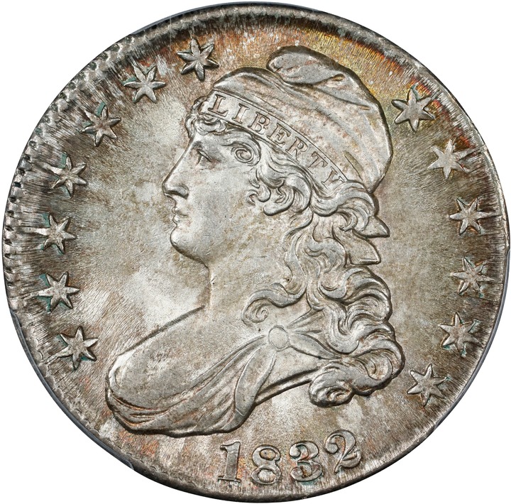 1832 50c Small Letters, O-102 MS60 thumbnail 13