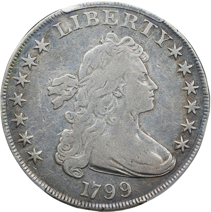 Image for 1799 $1  7x6 Stars, B-16, BB-158 AG3