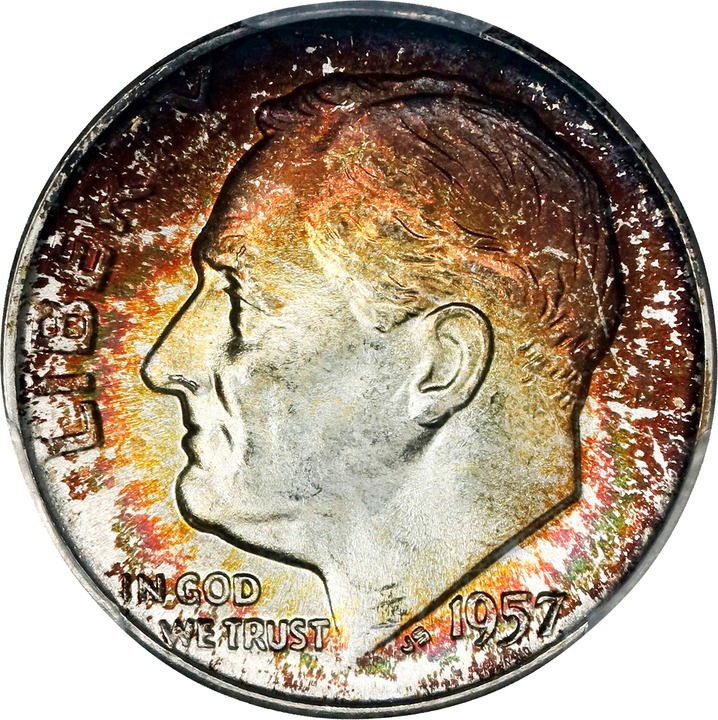 Image for 1957-D 10c MS FB MS67 FB