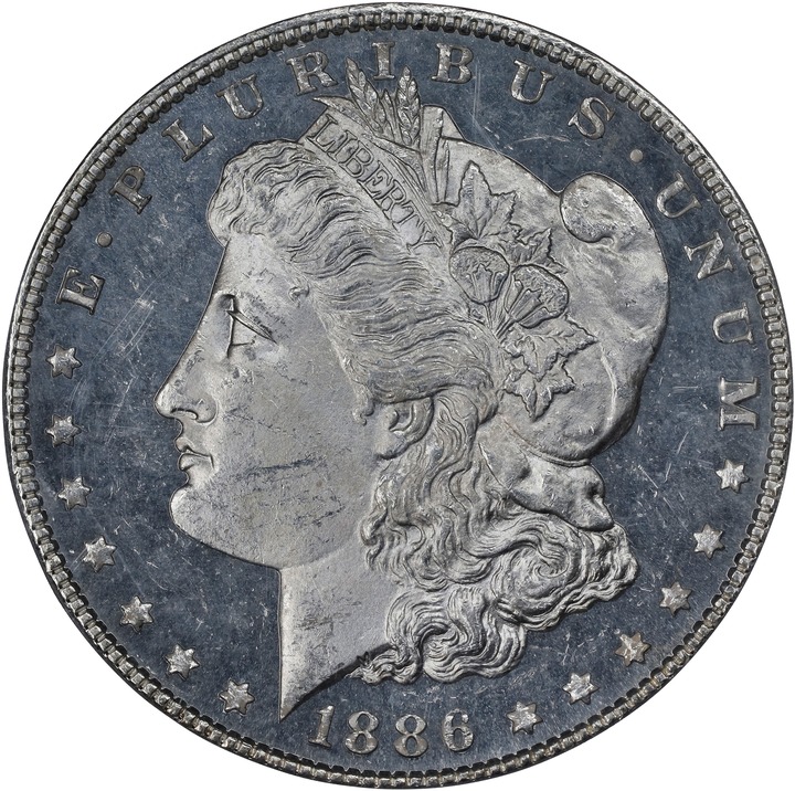 1886 $1  MS DMPL MS64 DMPL CAC thumbnail 3