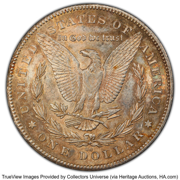 1878-CC $1  Lines in Wing, VAM-11 AU50 thumbnail 2