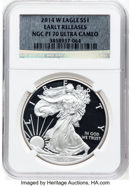 2014-W $1  Silver Eagle PR DCAM PR70 DCAM thumbnail 3