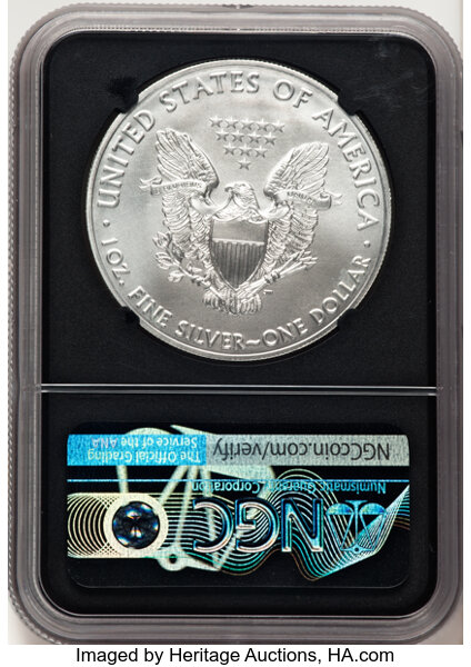 2021-(S) $1  Silver Eagle, Type 2, Emergency San Francisco Strike MS thumbnail 18