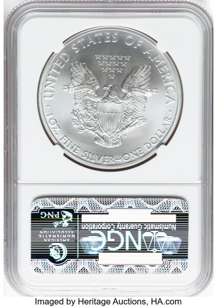 2012-(S) $1  Silver Eagle, Struck at San Francisco Mint MS70 thumbnail 4