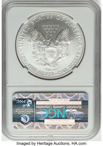 2012-(S) $1  Silver Eagle, Struck at San Francisco Mint MS70 thumbnail 6