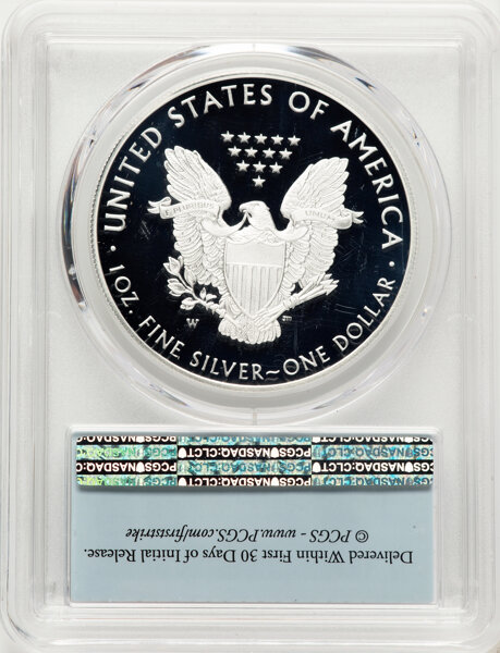 2020-W $1  Silver Eagle, v75 Privy WWII Anniversary PR DCAM PR69 DCAM thumbnail 4