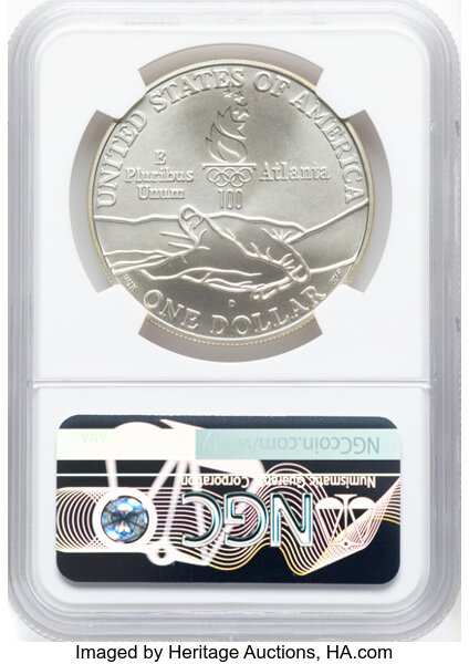 1995-D S$1 Atlanta Olympics Track & Field MS65 CAC thumbnail 23