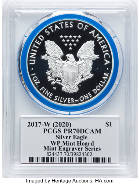 2017-W $1  Silver Eagle PR DCAM PR70 DCAM thumbnail 20