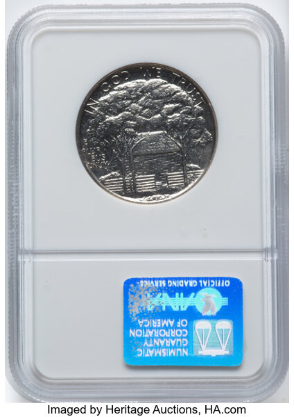 1922 50c Grant Memorial, with Star MS62 CAC thumbnail 4