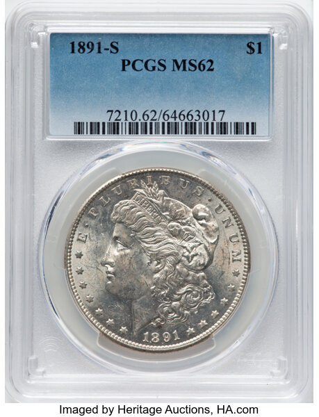 1891-S $1  GSA Hoard, Soft Package MS thumbnail 18