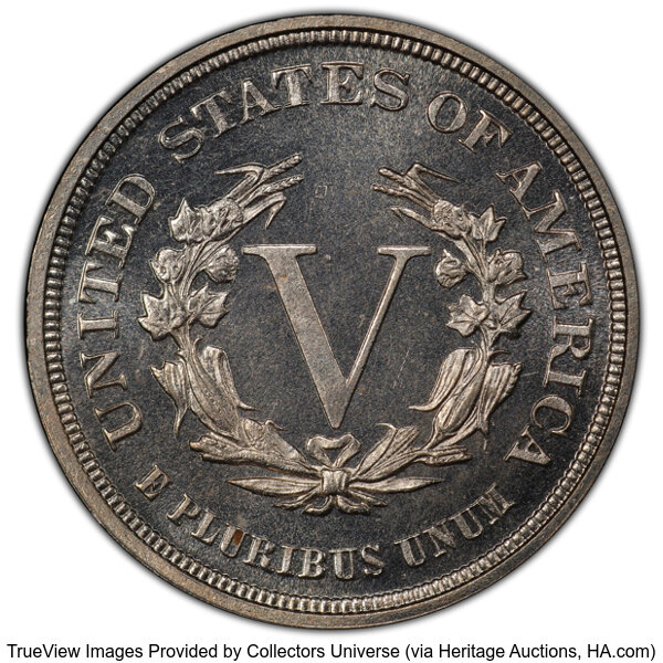 Liberty (V) Nickel 5c No Cents, 1883 PR CAM [Type] PR66 CAM thumbnail 3